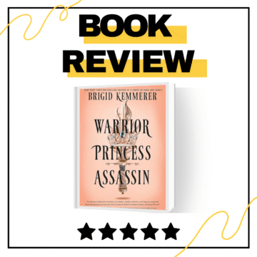 warrior princess assassin book review blog header image with book cover